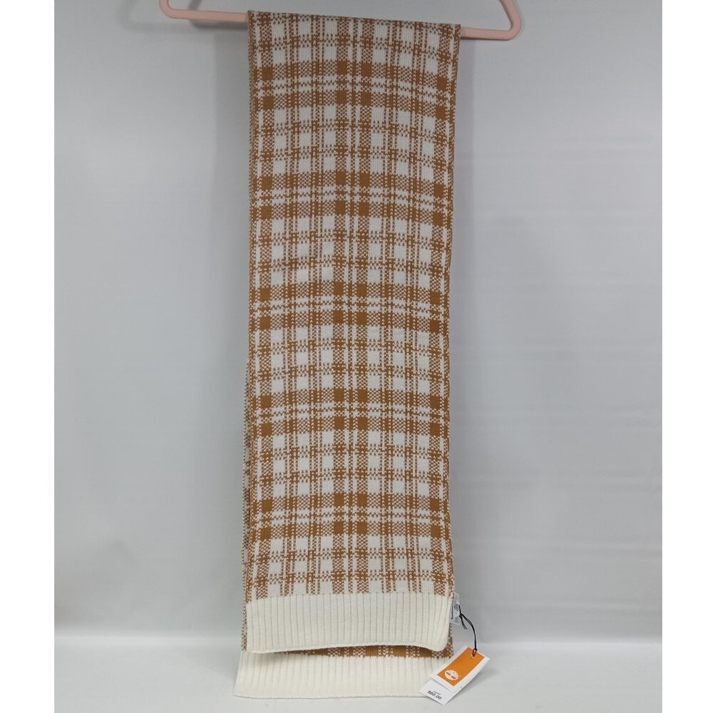 Timberland Plaid Pattern Knit Scarf NWT - Picture 6 of 6
